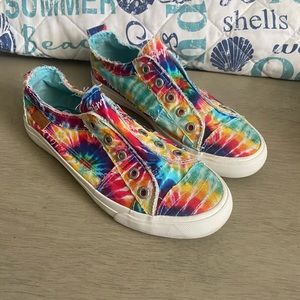 Tie Dye Blowfish Slip on Shoes